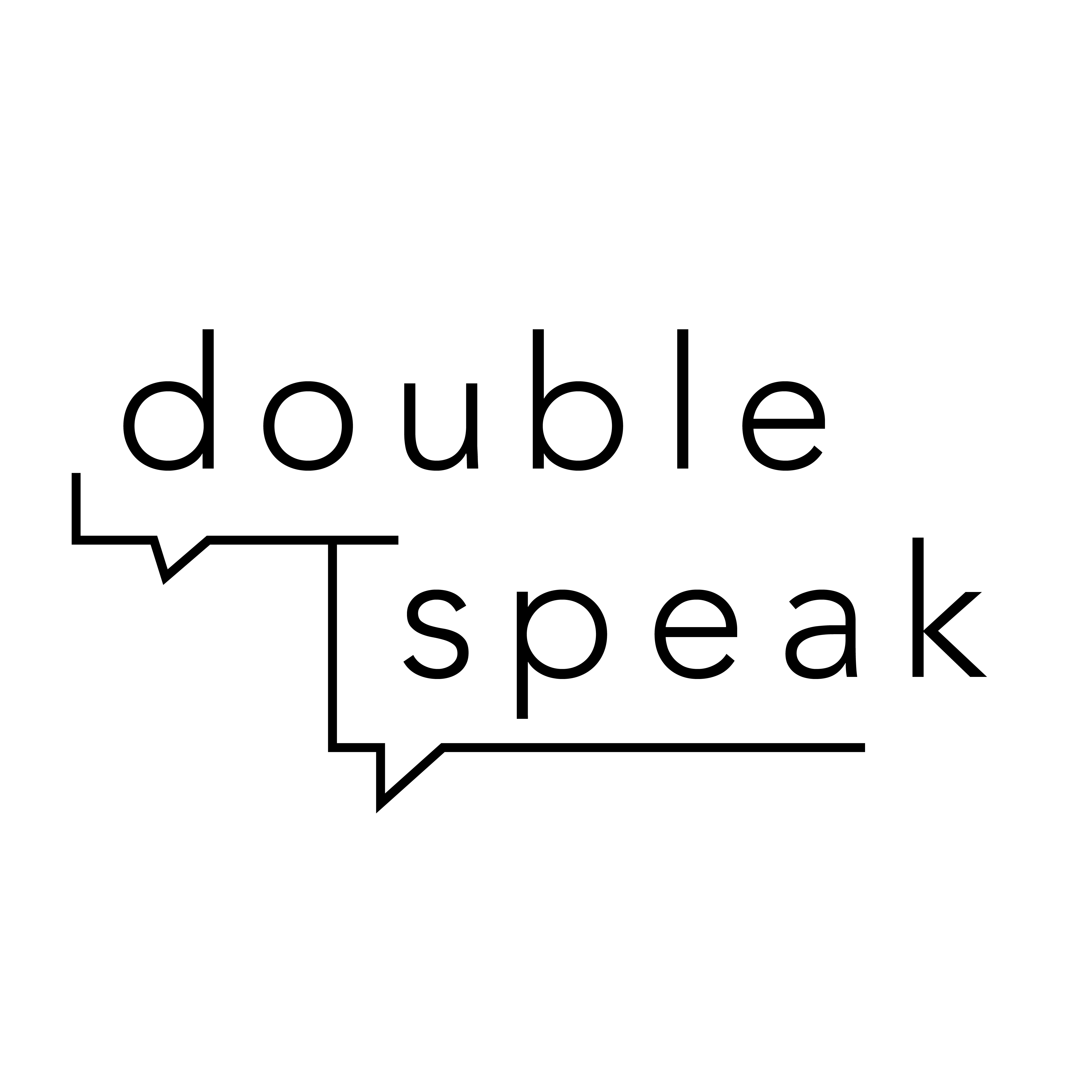 The DoubleSpeak logo.